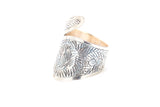 Etched Garden Wrap Ring