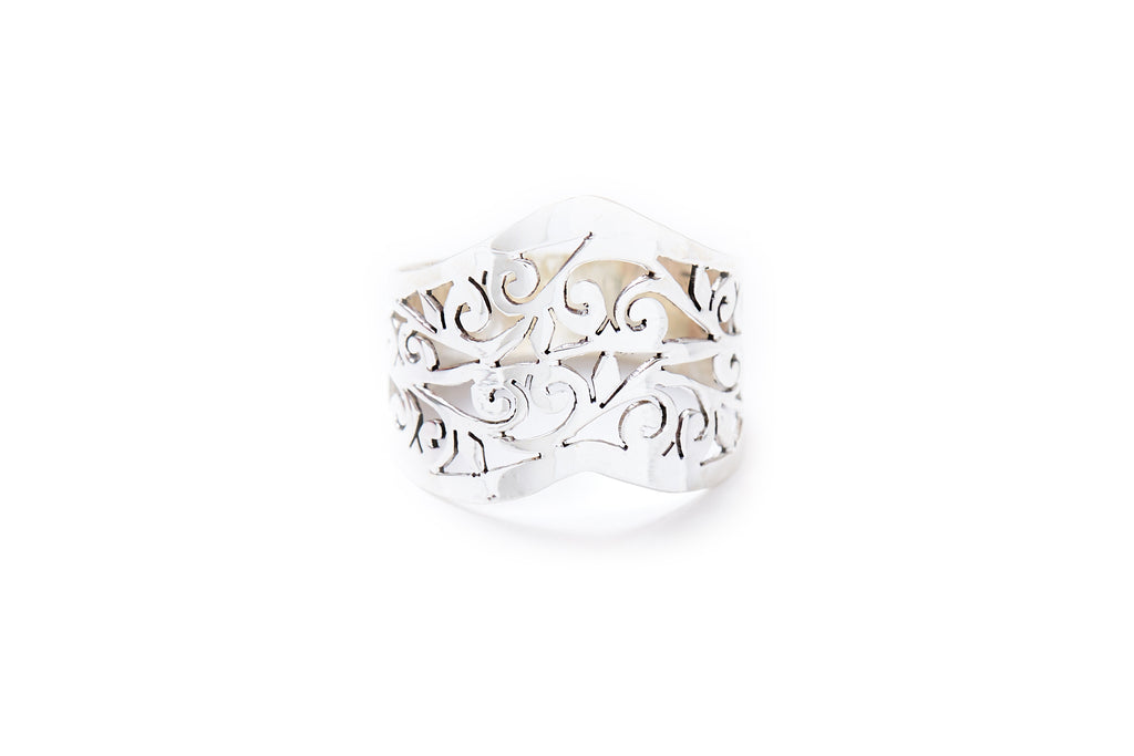 Silver Vine Ring