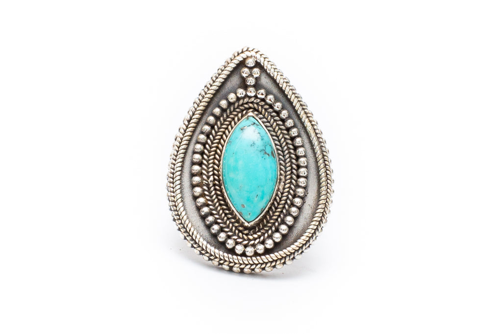 Fleur Ring- Turquoise