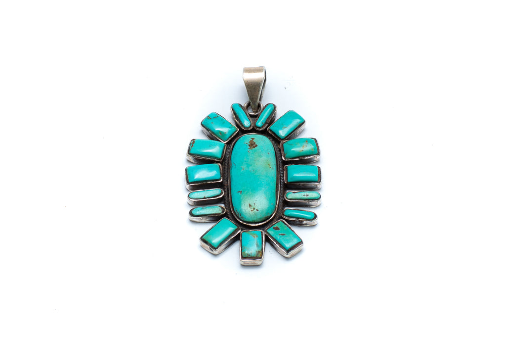 Afghani Flower Pendant - Green