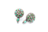 Turquoise flower Studs
