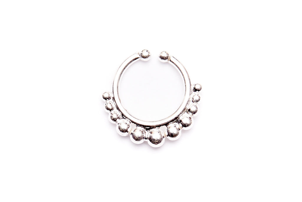 Sterling silver fake nose ring cheap
