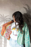 Kantha Jacket - Turquoise I