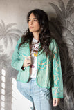 Kantha Jacket - Turquoise I