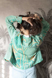 Kantha Jacket - Turquoise I