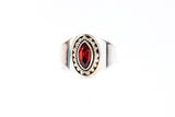 India Eye Ring - Garnet