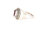 India Eye Ring - Garnet