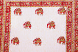 Block Print Throw - Elephant