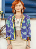 Kantha Jacket - Ocean