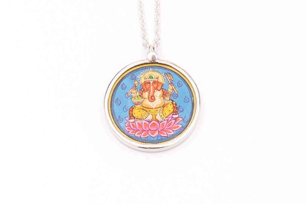 Ganesh Lotus Pendant