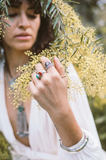 Torakina Ring - Rainbow Moonstone