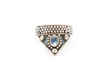 Torakina Ring - Rainbow Moonstone