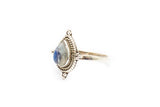 Tatiani Ring - Rainbow Moonstone
