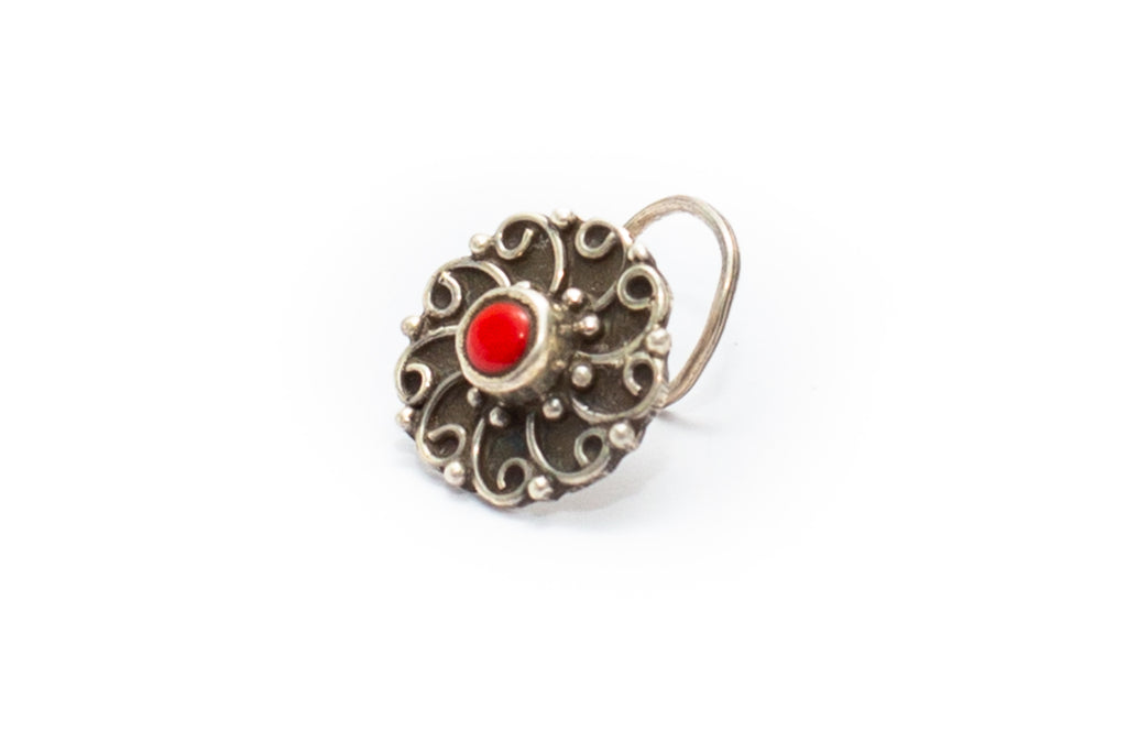 Lennox Nose Stud - Coral