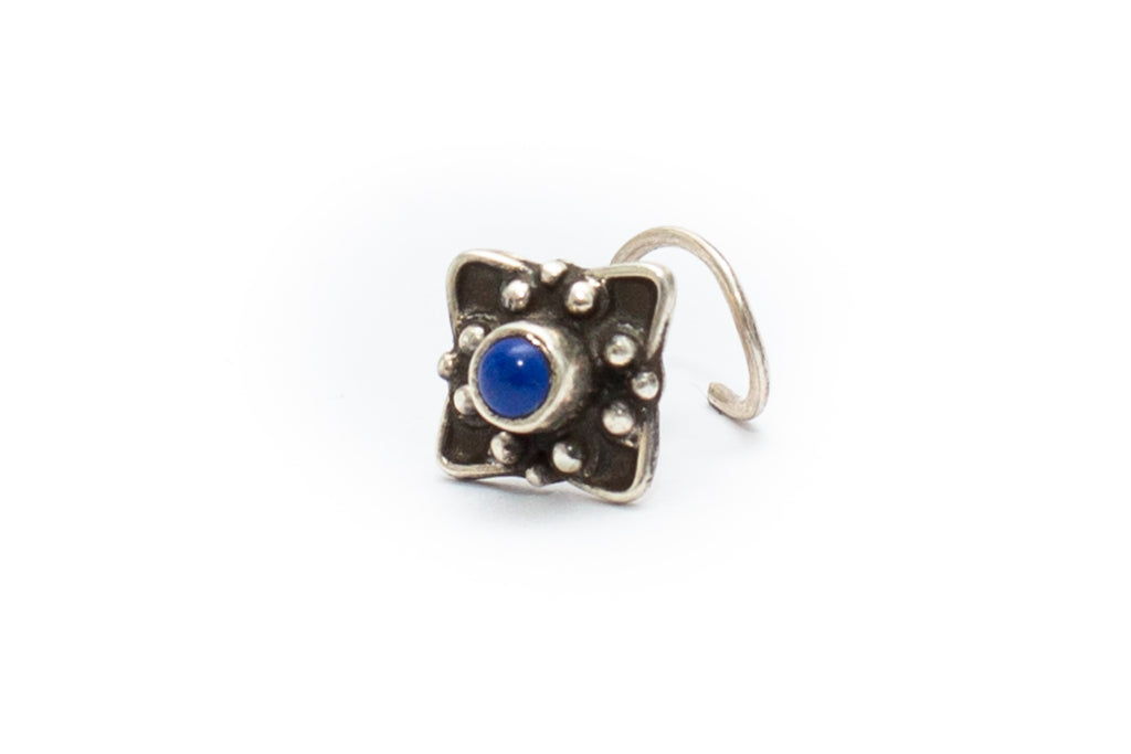 Fig Tree Nose Stud - Lapis Lazuli 1.0