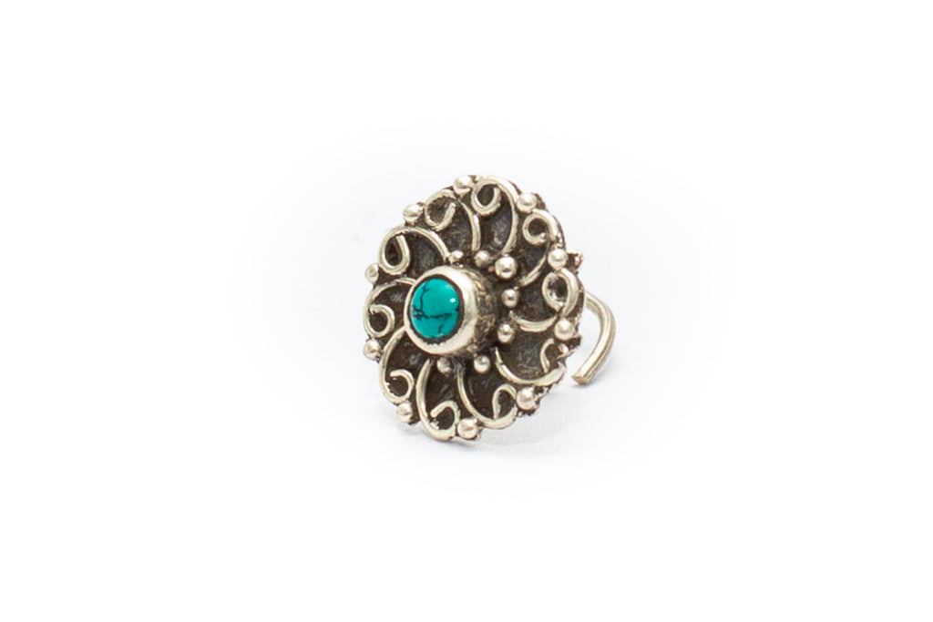 Lennox Nose Stud - Turquoise